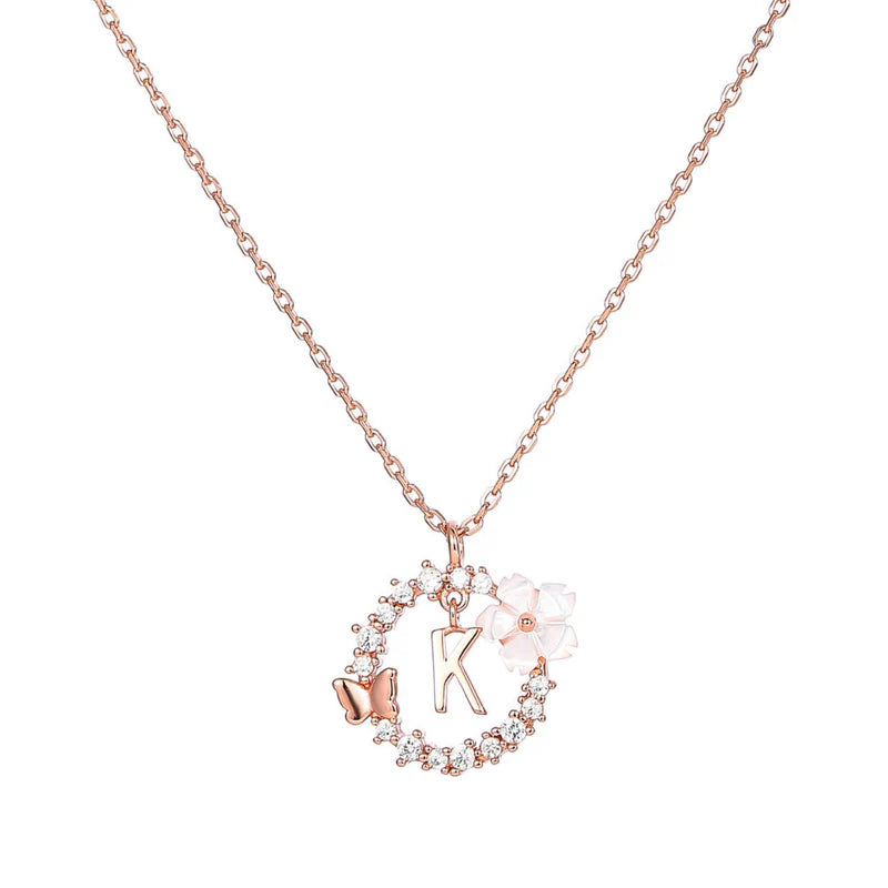 Naszyjnik z literką, S925