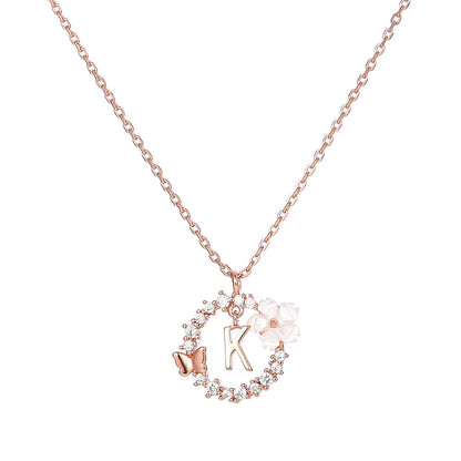 Naszyjnik z literką, S925