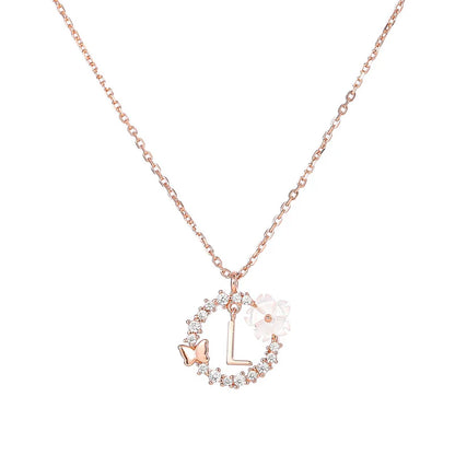 Naszyjnik z literką, S925