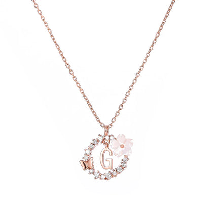 Naszyjnik z literką, S925