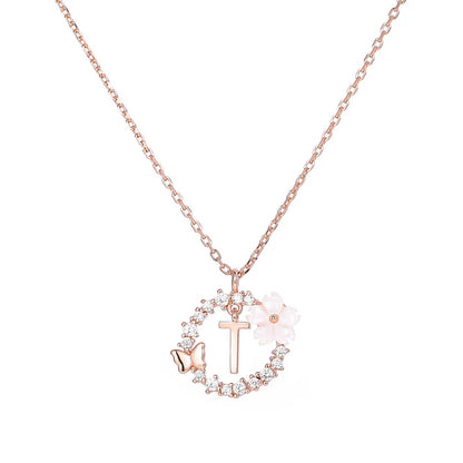 Naszyjnik z literką, S925