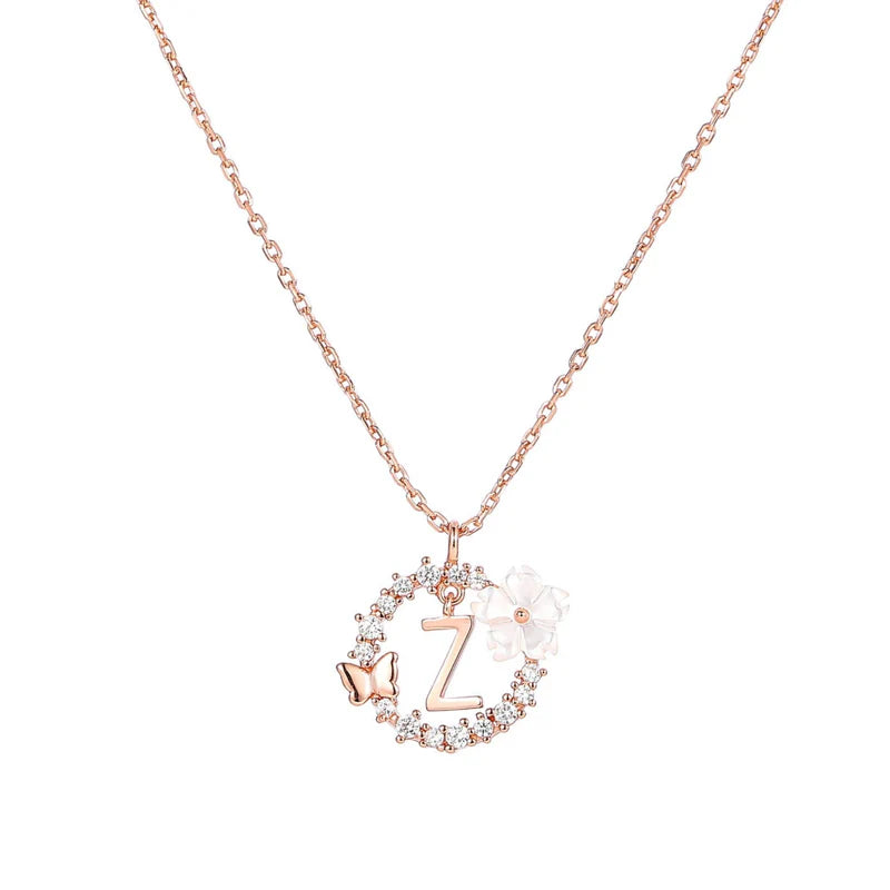 Naszyjnik z literką, S925