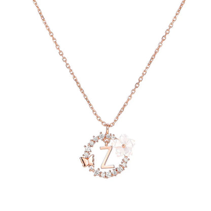 Naszyjnik z literką, S925