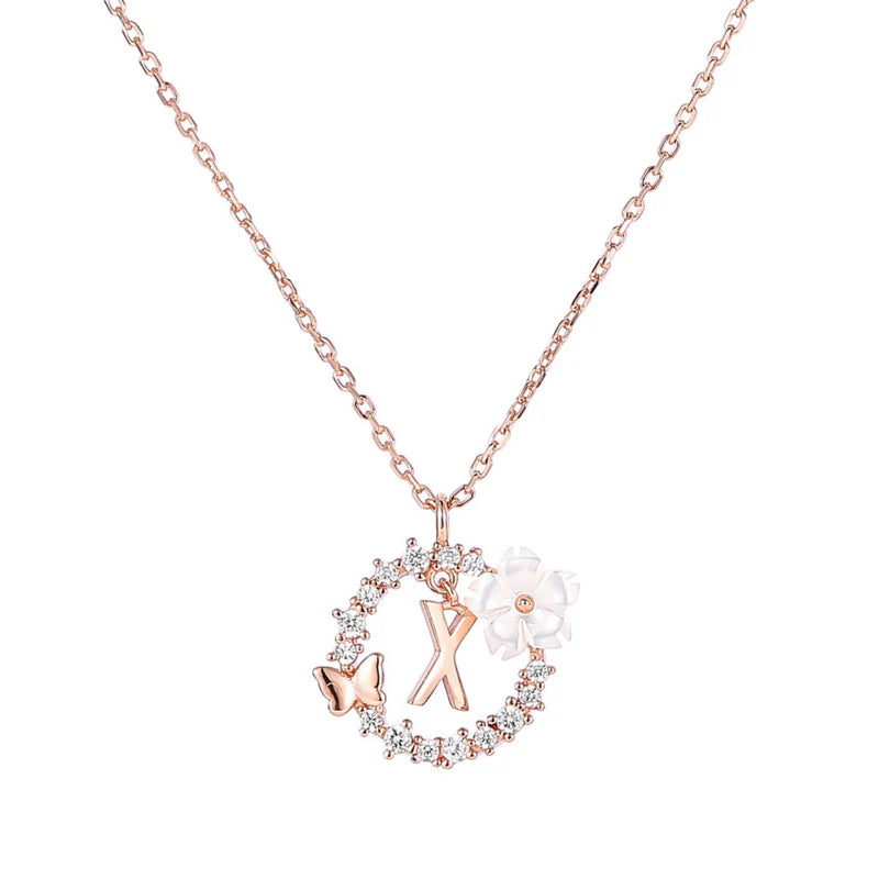 Naszyjnik z literką, S925