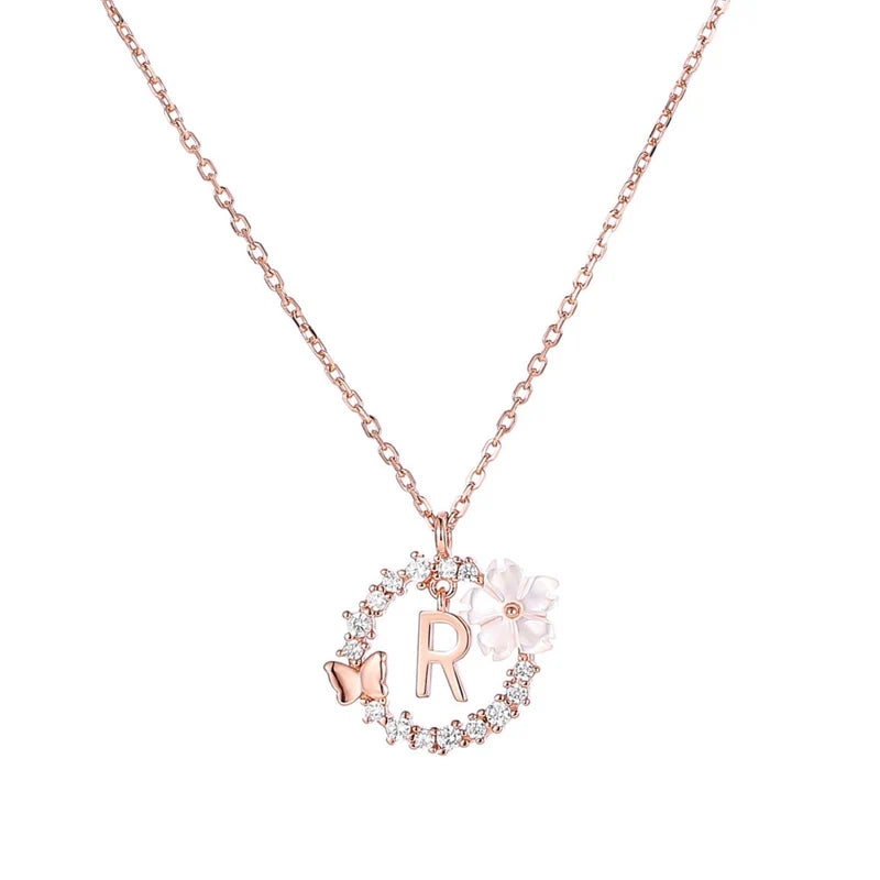 Naszyjnik z literką, S925