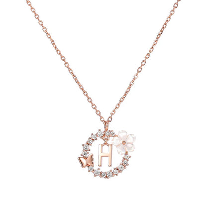 Naszyjnik z literką, S925