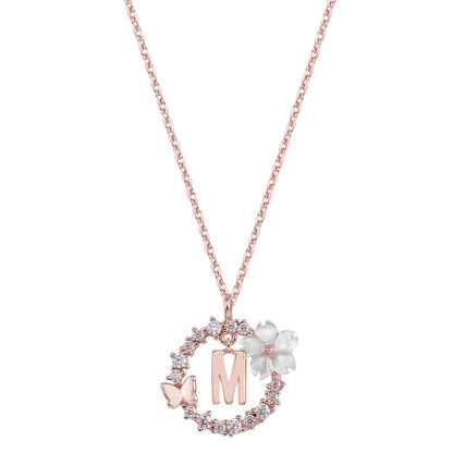 Naszyjnik z literką, S925