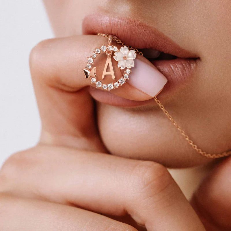 Naszyjnik z literką, S925