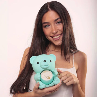 Miś z Wieczną Różą & Personalizowany Naszyjnik