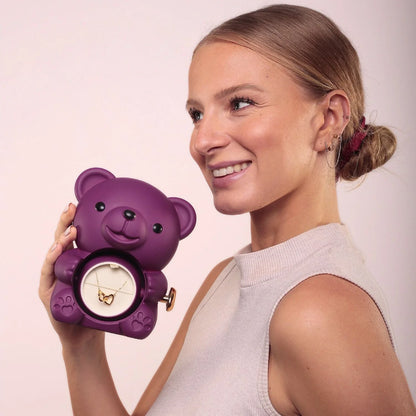 Miś z Wieczną Różą & Personalizowany Naszyjnik