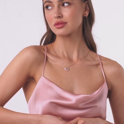 Naszyjnik „Lśniące Serce”, S925